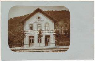 1907 Berezó, Brezová pod Bradlom; vasútállomás / Nádrazie / railway station / Bahnhof. photo