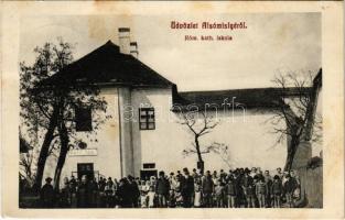 1911 Alsómislye, Nizná Mysla; Római katolikus iskola / school (fl)