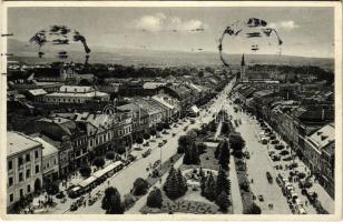 1932 Eperjes, Presov; Fő tér, piac / main square, market