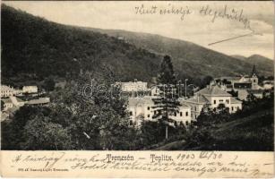 1903 Trencsénteplic, Trencianske Teplice; nyaralók. Gansel Lipót 312. / villa (EK)