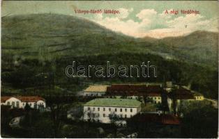 1908 Vihnye, Vihnyefürdő, Kúpele Vyhne; régi fürdőház. Liptay László kiadása / old spa (EK)