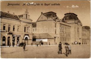 1922 Beregszász, Beregovo, Berehove; M. Törvényház, Royal szálloda, Dobos Gyula üzlete / court, hotel, shop (EK)