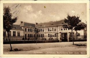 1933 Nagysurány, Surany; Állami polgári iskola / Jubilejna Stefánikova stát. mest. skola / school (EK)