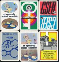 cca 1970-1980 20 db vegyes kártyanaptár
