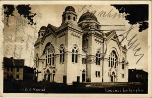 1927 Losonc, Lucenec; Zid. kostol / izraelita templom, zsinagóga / synagogue (Rb)