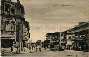 Colombo, Main street, trams, National Bank (EK)
