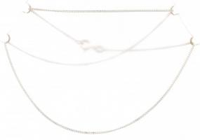 Ezüst (Ag) nyaklánc, jelzett, 1,8 g, h: 41 cm
