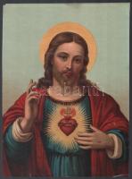 cca 1900 4 db szentkép, olajnyomat, papír. Lap sarkaiban kissé sérült, helyenként kissé foltos. 31,5...