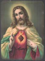 cca 1900 4 db szentkép, olajnyomat, papír. Lap sarkaiban kissé sérült, helyenként kissé foltos. 31,5...