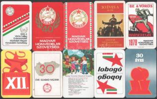 1975-1988 10 db szocialista kártyanaptár