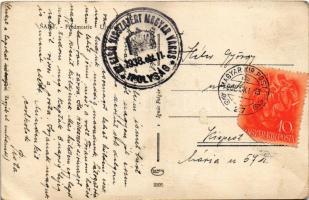 1938 Ipolyság, Sahy; Újváros. Ignác Polgár kiadása / Predmestie + "1938 Az Első Visszatért Magy...