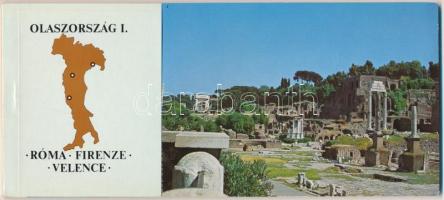 Olaszország I. Róma, Firenze, Velence - modern képeslap füzet 12 képeslappal / Italy. Rome, Florence, Venezia - modern postcard booklet with 12 postcards