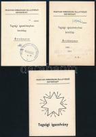 1968 Magyar Országos Állatvédő Egyesület tagsági igazolványa