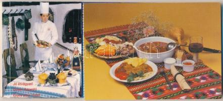 Jó étvágyat! - modern képeslap füzet 9 receptes képeslappal / Guten Appetit! - modern postcard booklet with 9 postcards