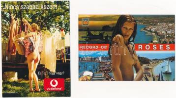 10 db MODERN erotikus motívum képeslap szelvénnyel / 10 modern erotic motive postcards