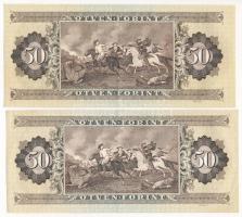 1986. 50Ft papírráncokkal + 1989. 50Ft T:II-,II Adamo F24, F25