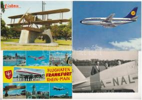 10 db MODERN motívum képeslap: repülők / 10 modern motive postcards: airplanes, aircrafts