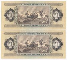 1983. 50Ft (2x) sorszámkövetők "D 146 038731 - D 146 038732" T:I Adamo F23