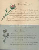1873 8 db dekoratív szerelmes levél szép levélpapíron + 2 rajzos boríték / Love letters on nice pape...