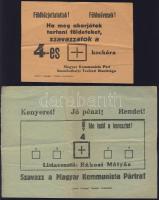 1947 2 db kommunista választási propaganda szórólap / communist propaganda flyer