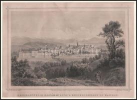 cca 1860 Ludwig Rohbock (1820-1883), J. Richter: Katonanövelde Kassán / Militär-Erziehungshaus zu Ka...