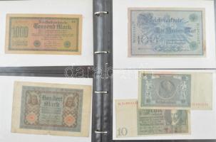 68 db-os vegyes magyar és külföldi bankjegy tétel a világ minden tájáról, közte Németország, Spanyol...