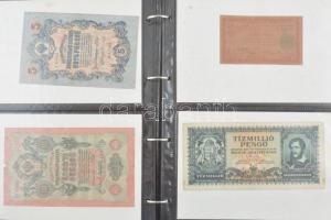 68 db-os vegyes magyar és külföldi bankjegy tétel a világ minden tájáról, közte Németország, Spanyol...