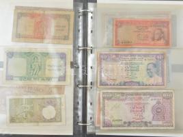 68 db-os vegyes magyar és külföldi bankjegy tétel a világ minden tájáról, közte Németország, Spanyol...