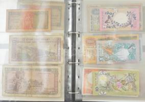68 db-os vegyes magyar és külföldi bankjegy tétel a világ minden tájáról, közte Németország, Spanyol...
