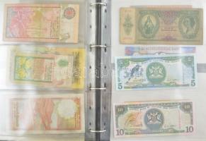 68 db-os vegyes magyar és külföldi bankjegy tétel a világ minden tájáról, közte Németország, Spanyol...