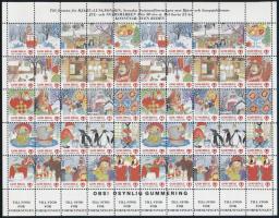 Svédország 1991 Karácsony és újév 50-es levélzáró ív