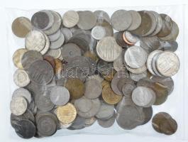 Románia vegyes érmetétel mintegy ~790g súlyban T:vegyes Romania mixed coin lot (~790g) C:mixed