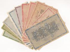 1946. 50.000AP - 10.000.000AP (10x), közte több kl, fordított címerrel és változatokkal T:I--III