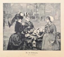 cca 1890-1900 20 db elsősorban német festők művei után készült rotációs fametszet, többségében a Mod...