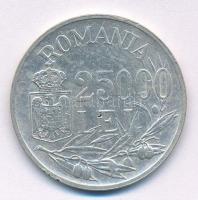 Románia 1946. 25.000L Ag "I. Mihály" T:2- Romania 1946. 25.000 Lei Ag "Mihai I" ...