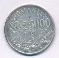 Románia 1946. 25.000L Ag "I. Mihály" T:2-,3 Romania 1946. 25.000 Lei Ag "Mihai I&quot...