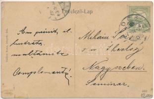 1907 Dés, Dej; vasútállomás. Gálócsi Samu kiadása / railway station (szakadás / tear)