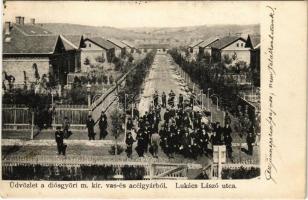 1907 Diósgyőr (Miskolc), M. kir. vas- és acélgyár, Lukács László utca (EK)