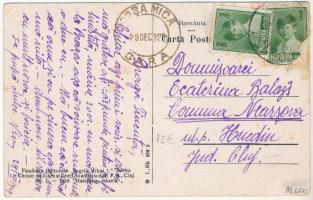 1929 Kiskapus, Kleinkopisch, Copsa Mica; Vasútállomás / Gara / railway station (EK)