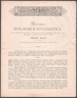 1885 Bp., Bod Péterrel kapcsolatos tájékoztató prospektus