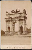 cca 1880 Firenze Arca della Pace keményhátú fotó 16x11 cm