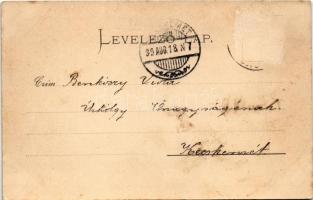 1899 (Vorläufer) Hatvan, Parókia, Római katolikus templom, Grassalkovich kastély. Hoffmann M. L. kia...