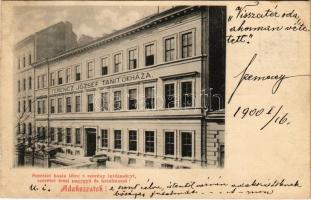 1900 Budapest VIII. Ferenc József tanítók háza (vágott / cut)