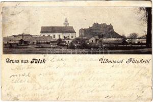 1899 (Vorläufer) Fülek, Filakovo; vár / Filakovsky hrad / castle ruins (szakadás / tear)