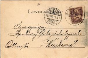 1900 Komárom, Komárno; Tiszti kaszinó / officers' casino (fl)