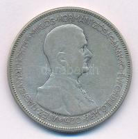 1930. 5P Ag Horthy jobbra T:3 patina Adamo P8