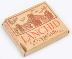 Bontatlan doboz Lánchíd cigaretta, 1960 körül