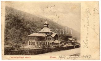 1901 Kassa, Kosice; Csermelyvölgyi kioszk / restaurant, kiosk (vágott / cut)