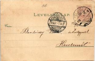 1899 (Vorläufer) Rozsnyó, Roznava; Vasas fürdő, Evangélikus polgári leányiskola, püspöki székház, Kr...