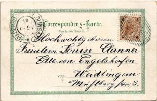 1898 (Vorläufer!) Krems an der Donau, Gruss aus Krems. Druck v. Regel & Krug. No. 981. Art Nouve...